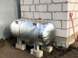 Наземный газгольдер 800 л с утеплением в Долгопрудном